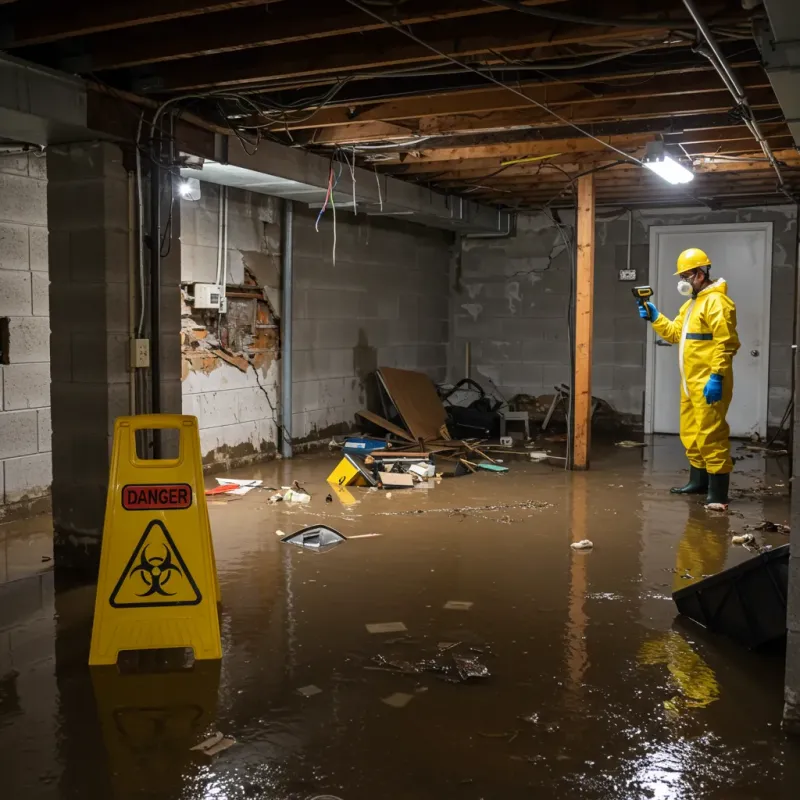 Flooded Basement Electrical Hazard in Sussex County, NJ Property